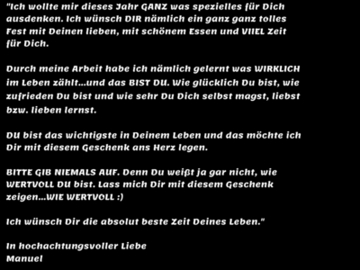 Brief an Follower