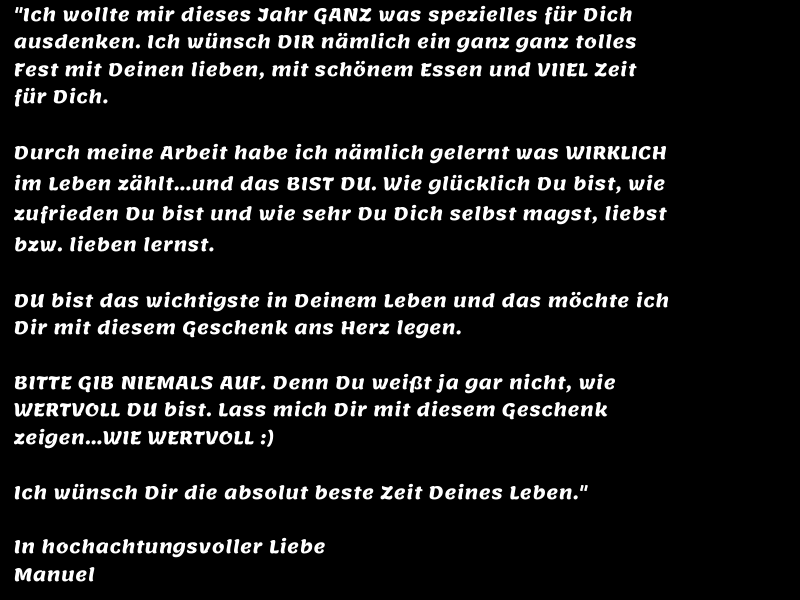Brief an Follower