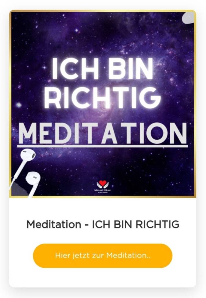 Meditation Ich bin richtig Patch