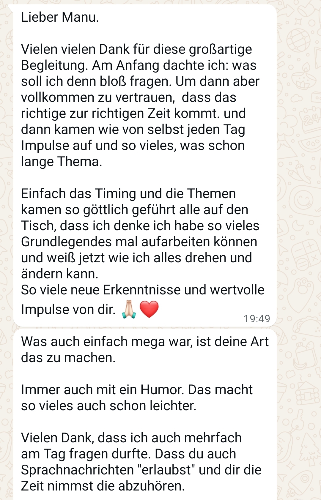 Feedback Begleitung Creator 1