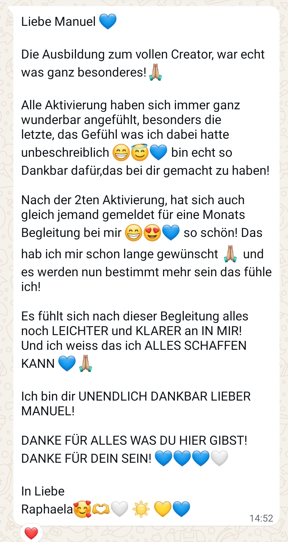 Feedback Creator Raphaela