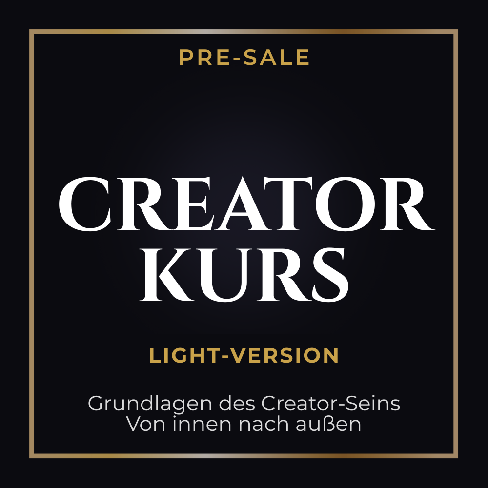 Creator-Kurs Light Version Pre-Sale Cover